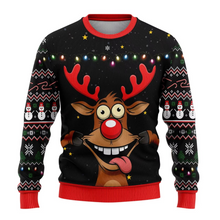 Load image into Gallery viewer, Beer Themed Ugly Christmas Sweater 3D Funny Print Long Sleeve Pullover