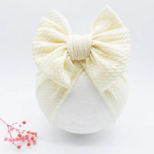 Load image into Gallery viewer, Cozy Knotted Baby Beanie with Bow Headband