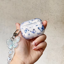 Load image into Gallery viewer, Luxury Blue Butterfly AirPods Pro USB‑C Case