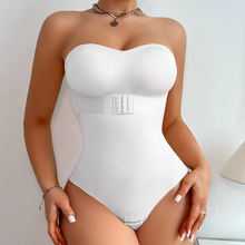 Load image into Gallery viewer, Womens Seamless One Piece Invisible Strap Shapewear with Waist Sculpting Compression and Smooth Nylon Fabric