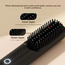 Load image into Gallery viewer, USB Rechargeable Ionic Hair Styler – Ceramic Straightening Comb