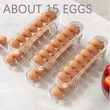 Load image into Gallery viewer, Automatic Rolling Egg Organizer for Refrigerator, Two-Tier Egg Storage Container