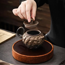 Load image into Gallery viewer, Vintage Ceramic Teapot with Handle and Infuser for Loose Leaf Tea