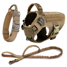 Load image into Gallery viewer, Tactical Dog Harness and Leash Set for Medium and Large Dogs