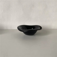 Load image into Gallery viewer, Cream Ceramic Dessert and Salad Bowl, Korean Inspired Saucer Style