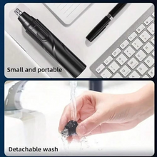 Load image into Gallery viewer, Men's Rechargeable USB Ear and Nose Hair Trimmer, Painless Facial and Eyebrow Groomer