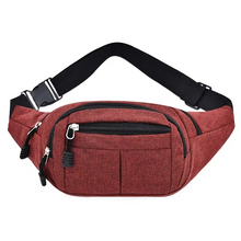 Load image into Gallery viewer, Unisex Waterproof Canvas Waist and Crossbody Bag for Outdoor Sports