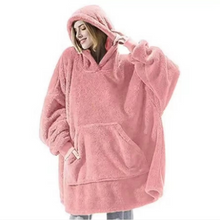 Load image into Gallery viewer, Oversized Winter Hooded Sweater Blanket for Women and Men