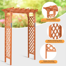 Load image into Gallery viewer, Nordic Wooden Garden Arbor Wedding Arch for Outdoor Events and Patio Decor