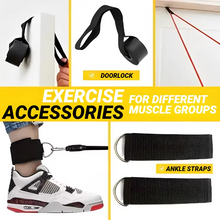 Load image into Gallery viewer, Complete Resistance Band Fitness Set with Handles and Ankle Straps