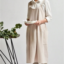 Load image into Gallery viewer, Cross Back Cooking Apron with Pockets