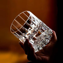 Load image into Gallery viewer, Hand Cut Edo Kiriko Crystal Starburst Whiskey Glass