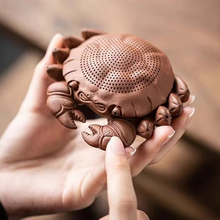 Load image into Gallery viewer, Creative Crab Purple Sand Tea Filter Ornament for Kungfu Tea Table