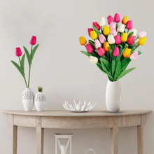 Load image into Gallery viewer, Vibrant Spring Silk Floral Arrangement - 10 Piece Set
