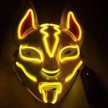 Load image into Gallery viewer, Luminous LED Full Face Fox Mask for Halloween & Cosplay