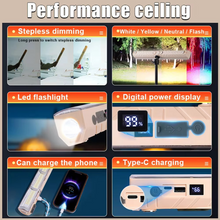 Load image into Gallery viewer, Ultra-Bright 16-Inch LED Work Light with Multi-Mode Settings and Full-Night Battery