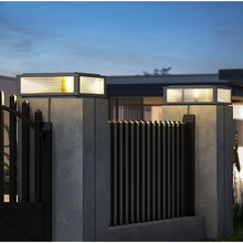 Load image into Gallery viewer, Elegant LED Solar & Electric Outdoor Lighting Solution