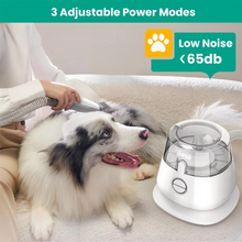 Load image into Gallery viewer, 5-in-1 Dog Grooming Vacuum Kit – Low Noise Pet Hair Remover with Deshedding Tools & Dust Cup