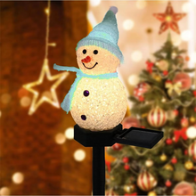 Load image into Gallery viewer, Christmas Solar Snowman Outdoor Decorative Light