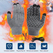 Load image into Gallery viewer, Heated Winter Gloves with USB Recharge, Touchscreen Compatibility and Non‑Slip Grip