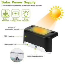 Load image into Gallery viewer, LED Solar Outdoor Lights for Garden, Fence, Patio, Pathway and Steps