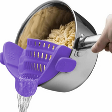 Load image into Gallery viewer, Adjustable Clip On Pot Strainer for Pots Pans and Bowls