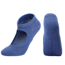 Load image into Gallery viewer, Non Slip Backless Yoga Socks with Breathable Cotton Grip