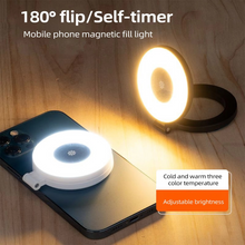 Load image into Gallery viewer, Mini Magnetic Selfie Ring Light - Pocket Clip-On LED Light