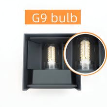 Load image into Gallery viewer, LED Wall Light IP65 Waterproof Aluminum, Warm White G9 Bulb