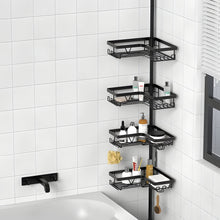 Load image into Gallery viewer, Adjustable Rust-Resistant Telescopic Shower Organizer
