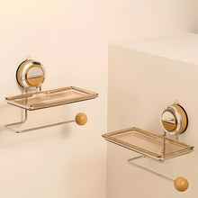 Load image into Gallery viewer, Drill Resistant Stainless Steel Toilet Paper Holder with Suction Mount