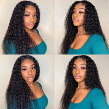 Load image into Gallery viewer, 12A Water Wave Virgin Human Hair Bundles With Frontal Closure – Loose Deep Wave Peruvian Hair