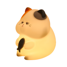 Load image into Gallery viewer, Rechargeable Silicone Cat Night Light - Soft Touch Mood Lamp