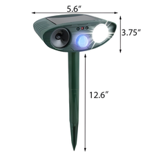 Load image into Gallery viewer, Ultrasonic Chipmunk Repeller - Solar Powered - Get Rid of Chipmunks in 48 Hours