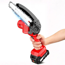 Load image into Gallery viewer, Cordless Mini Chainsaw 6 Inch, Compact Battery Powered Electric Saw With Safety Lock and Auto Oiler System
