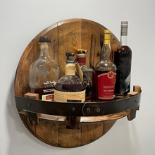 Load image into Gallery viewer, Bourbon Whiskey Barrel Shelf - Rustic Bar Accessories