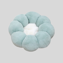 Load image into Gallery viewer, Plush Flower Pet Bed with Raised Petal Rim and Polyester Fill