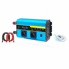 Load image into Gallery viewer, 4000W Pure Sine Wave Power Inverter 12V/24V DC to 110V/220V AC Converter for Car and Solar Systems