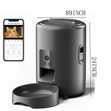 Load image into Gallery viewer, Smart 68oz Automatic Pet Feeder with Camera & WiFi Control