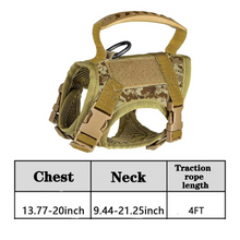 Load image into Gallery viewer, Adjustable Tactical Pet Harness with Control Handle for Cats and Large Dogs