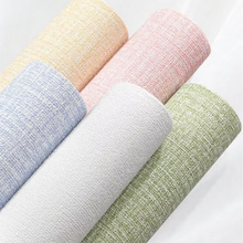 Load image into Gallery viewer, Linen 3D Foam Self Adhesive Waterproof Wall Sticker Roll