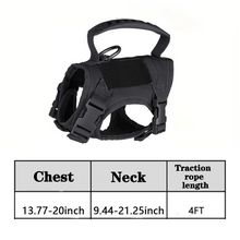 Load image into Gallery viewer, Adjustable Tactical Pet Harness with Control Handle for Cats and Large Dogs