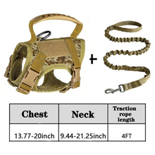 Load image into Gallery viewer, Adjustable Tactical Pet Harness with Control Handle for Cats and Large Dogs