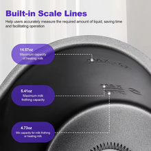 Load image into Gallery viewer, Versatile 4-in-1 Electric Milk Frother for Hot and Cold Beverages