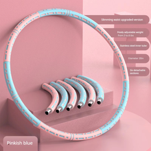 Load image into Gallery viewer, Detachable Stainless Steel Weighted Fitness Hoop for Full Body Exercise