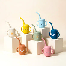 Load image into Gallery viewer, Silicone Straw Cup for Baby and Child