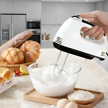 Load image into Gallery viewer, Electric Hand Mixer with 7 Speed Settings, Stainless Steel Beaters and Dough Hooks