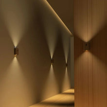 Load image into Gallery viewer, Wooden Lamp with Motion Sensor and Rechargeable Battery