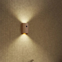 Load image into Gallery viewer, Wooden Lamp with Motion Sensor and Rechargeable Battery