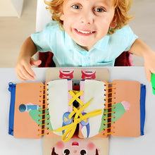 Load image into Gallery viewer, Montessori Multi‑Level Activity Board for Interactive Learning and Skill Growth